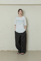 OOOWL 30S T SHIRT WHATEVER WE LOVE OATMEAL