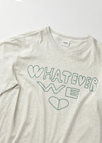 OOOWL 30S T SHIRT WHATEVER WE LOVE OATMEAL