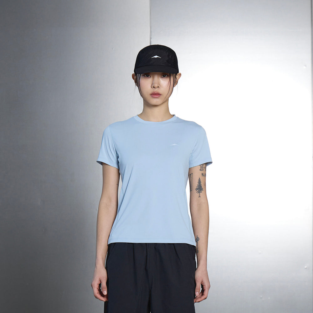 GOYOWEAR W LIGHT ASKIN LOGO SHORT SLEEVE (LIGHT BLUE)