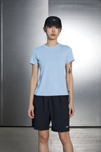 GOYOWEAR W LIGHT ASKIN LOGO SHORT SLEEVE (LIGHT BLUE)