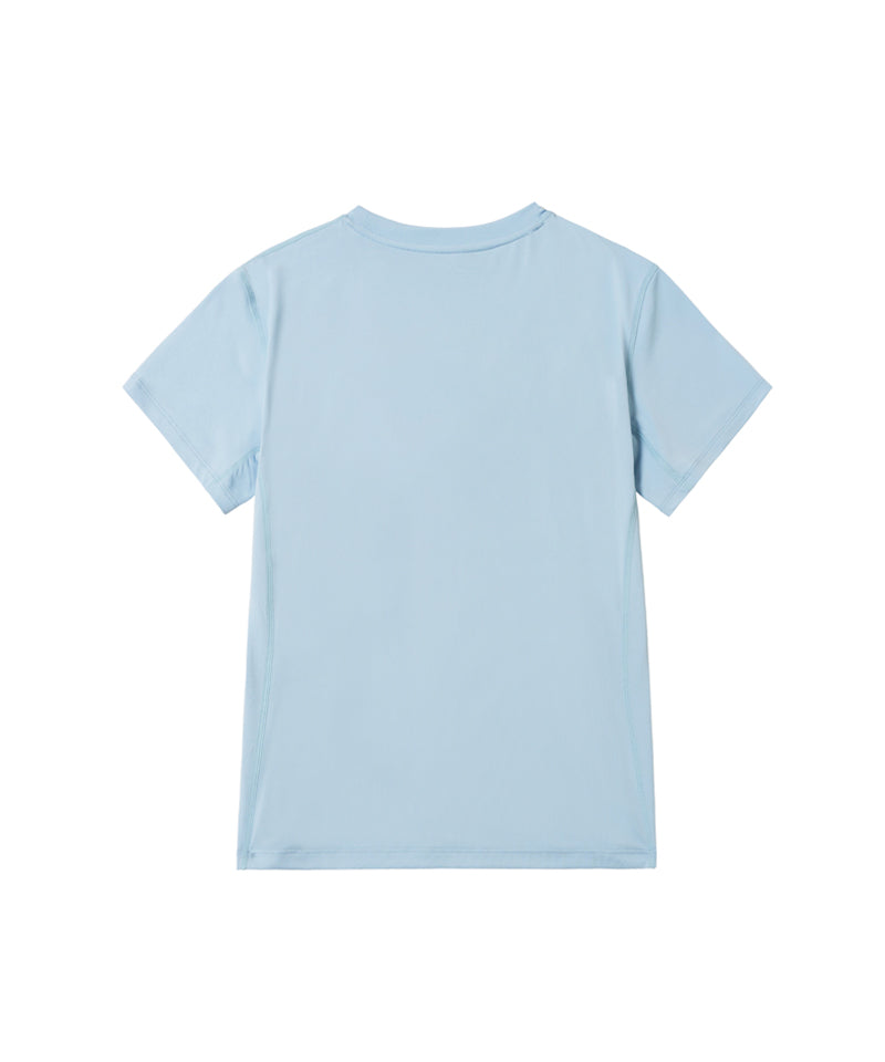 GOYOWEAR W LIGHT ASKIN LOGO SHORT SLEEVE (LIGHT BLUE)