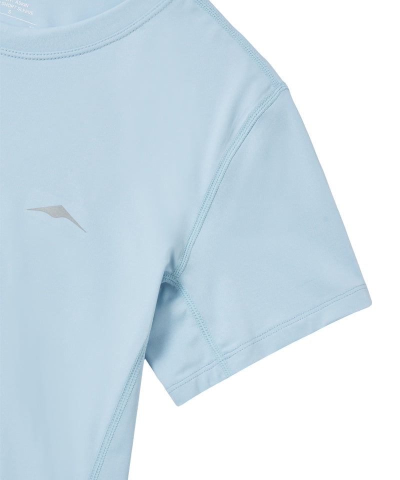 GOYOWEAR W LIGHT ASKIN LOGO SHORT SLEEVE (LIGHT BLUE)