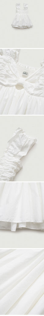 THE BARNNET Magnolia Off-Shoulder Top_White