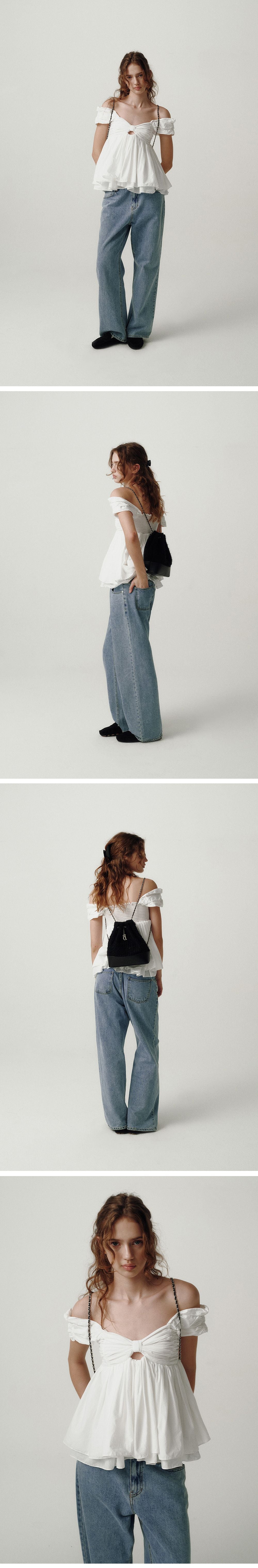 THE BARNNET Magnolia Off-Shoulder Top_Pink