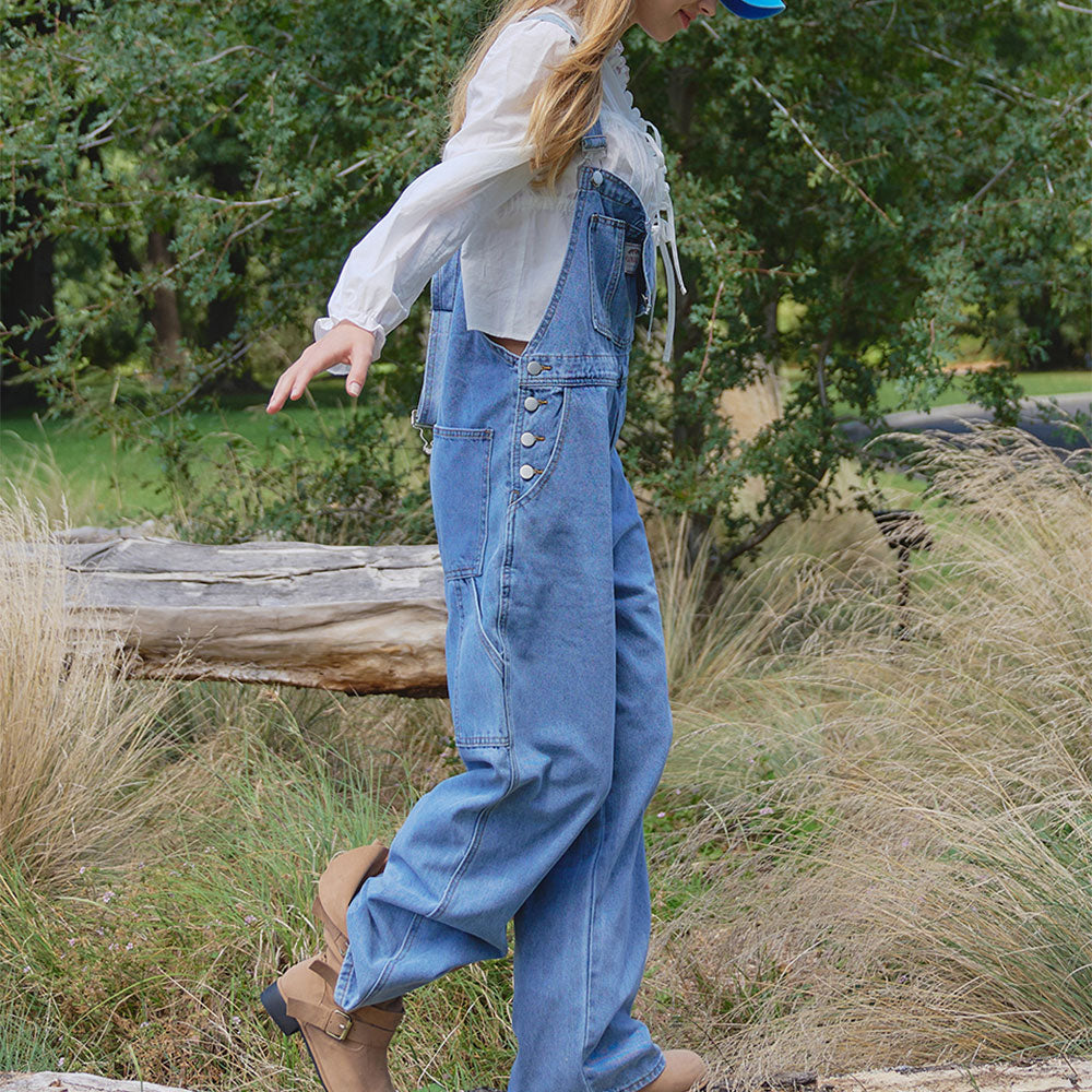LANG&LU LANG&LU Jumpsuit Overall Denim Pants