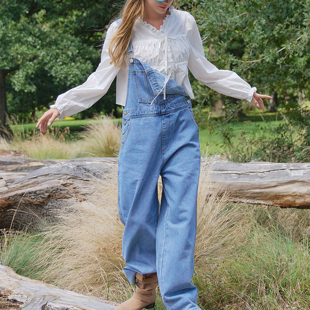 LANG&LU LANG&LU Jumpsuit Overall Denim Pants