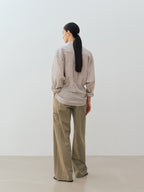 MOIA sheer ST shirt (sand beige)