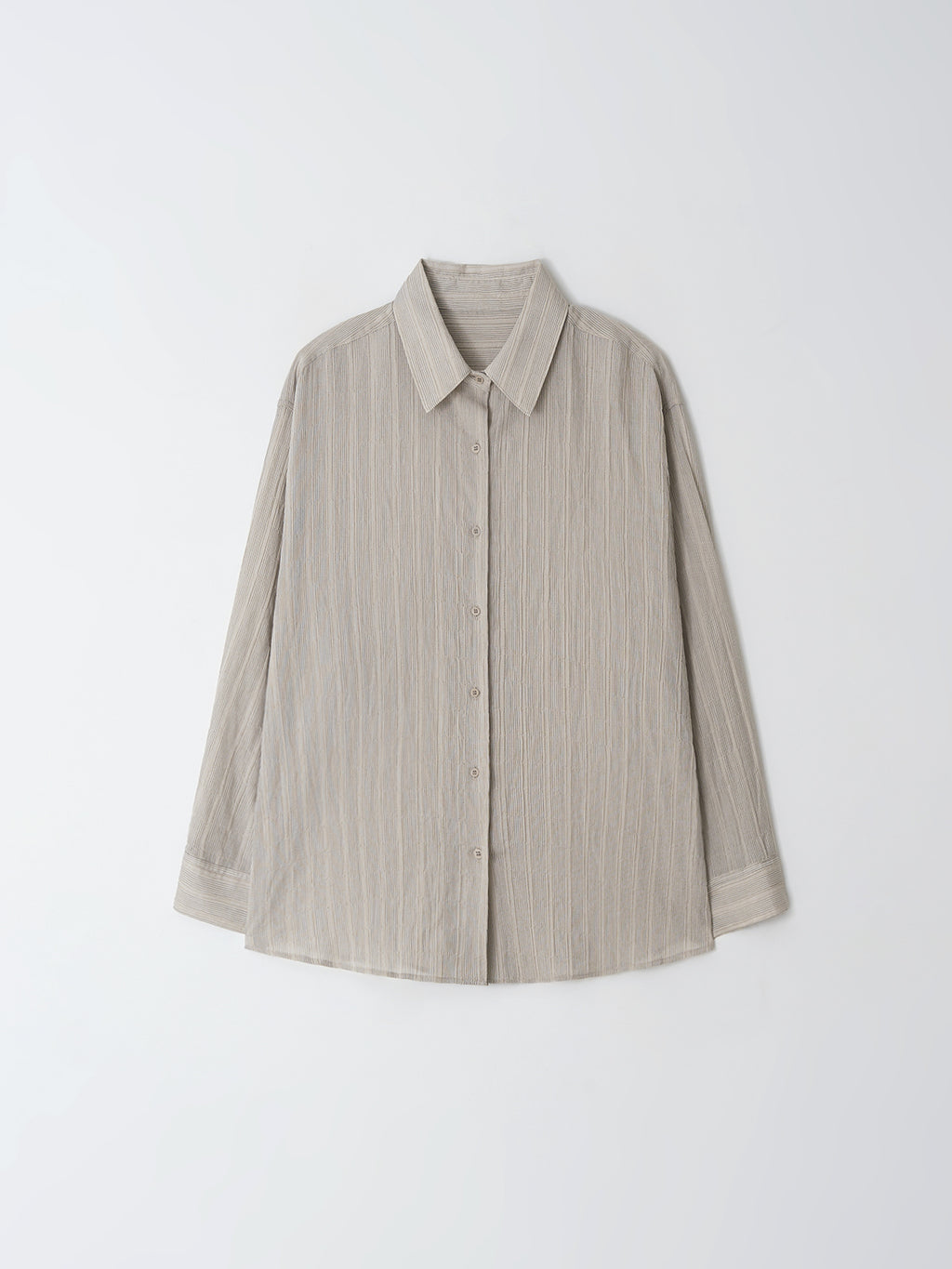 MOIA sheer ST shirt (sand beige)