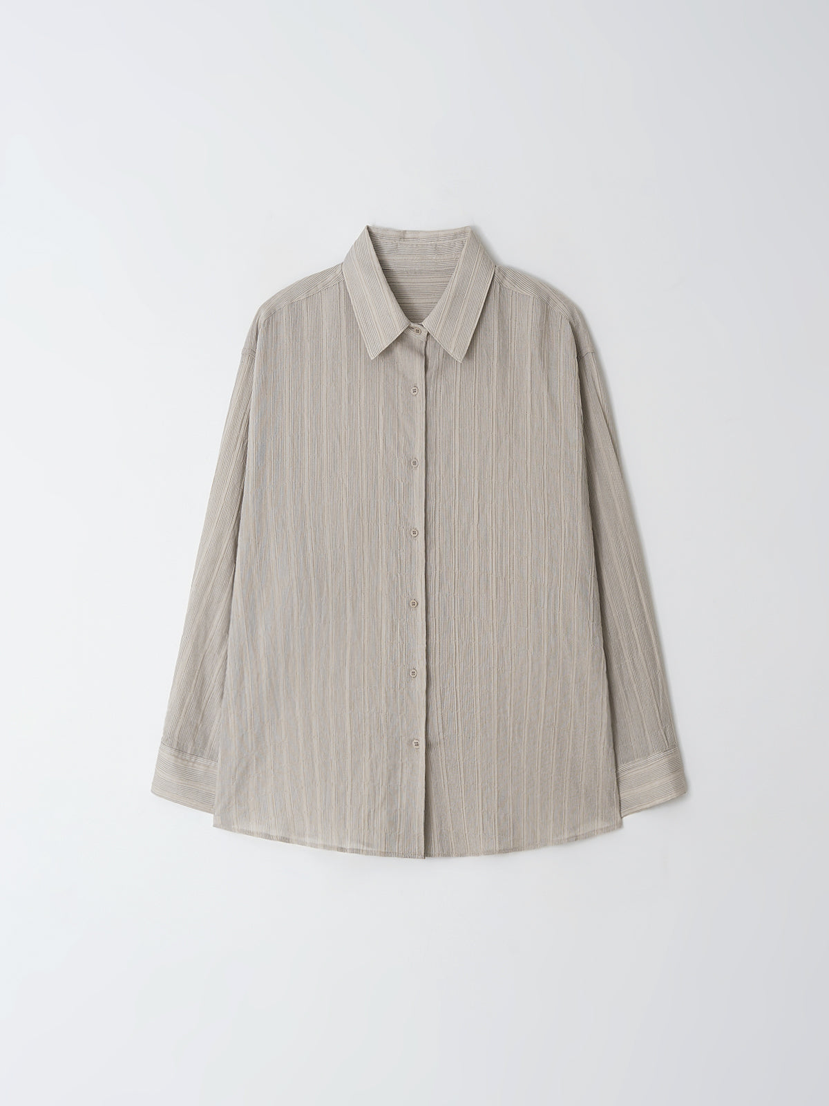 MOIA sheer ST shirt (sand beige)