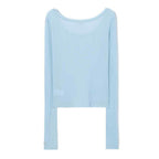 RENSE See-through Layer Long Sleeve Sky Blue