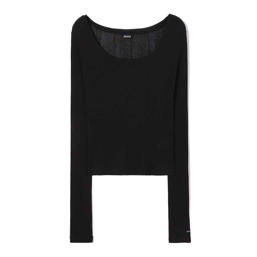 RENSE See-through Layer Long Sleeve Black