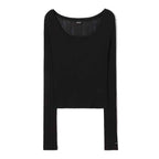 RENSE See-through Layer Long Sleeve Black