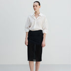UMARMUNG Crinkled cotton shirts_White
