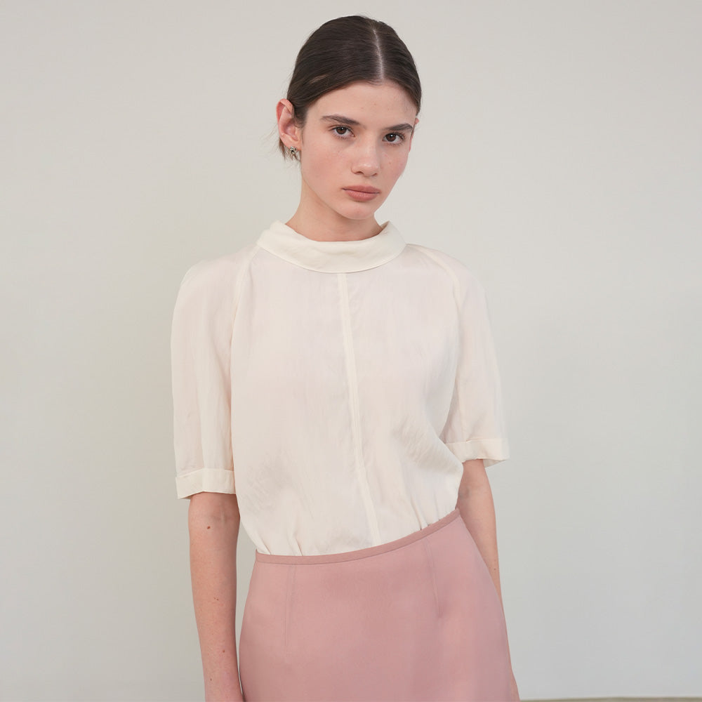 ON&ON High neck back tie blouse NEW6XB311_3color