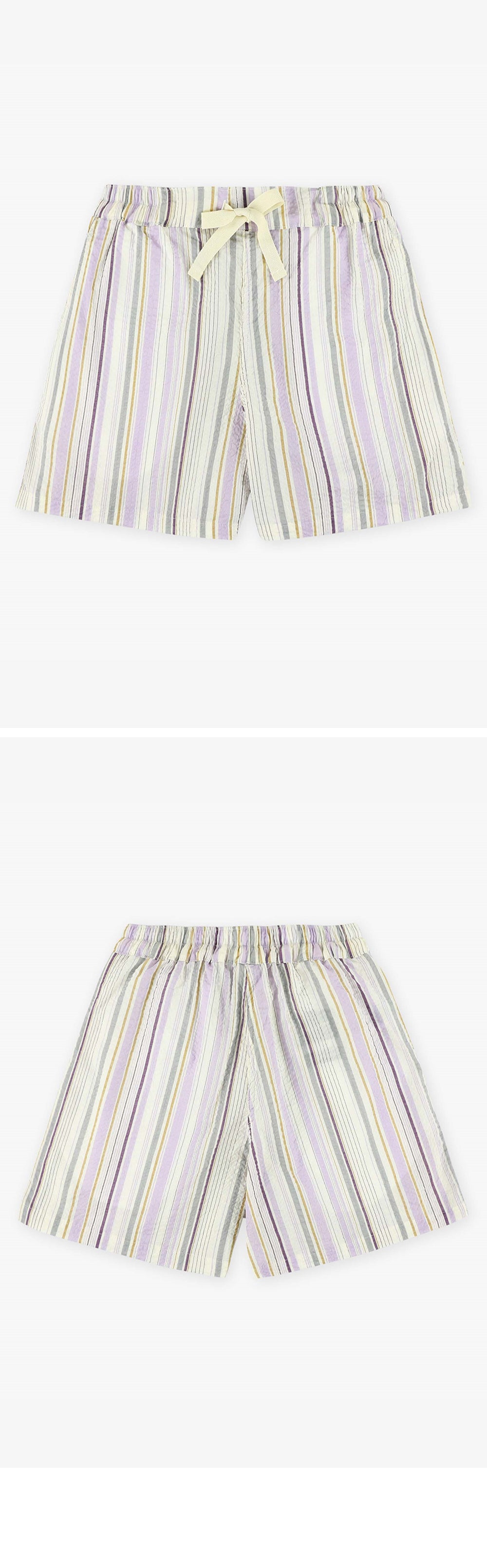 HOWLIN (W) PRIVATE SHORTS - FANTASY Violet Stripes