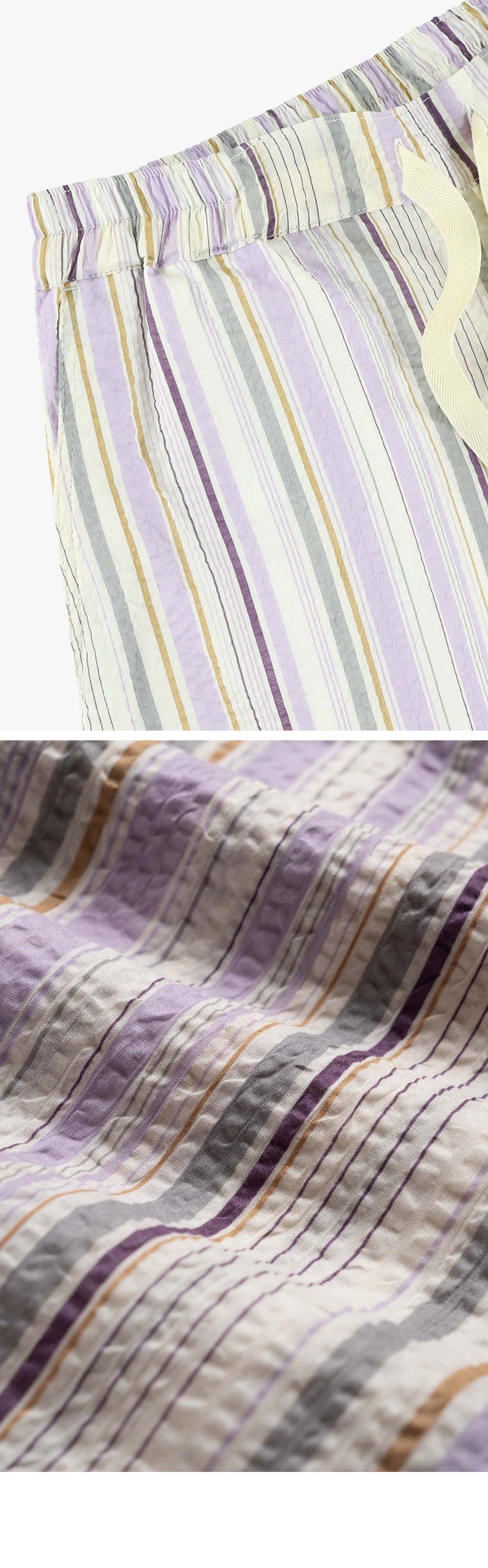 HOWLIN (W) PRIVATE SHORTS - FANTASY Violet Stripes