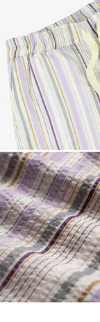 HOWLIN (W) PRIVATE SHORTS - FANTASY Violet Stripes