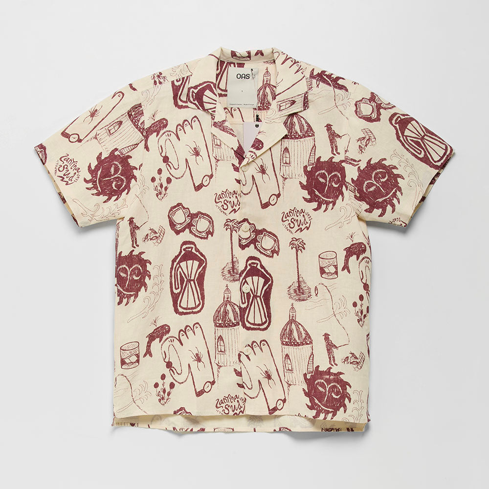 OAS (M) Cantina Cuba Linen Shirt (MULTICOLOR)