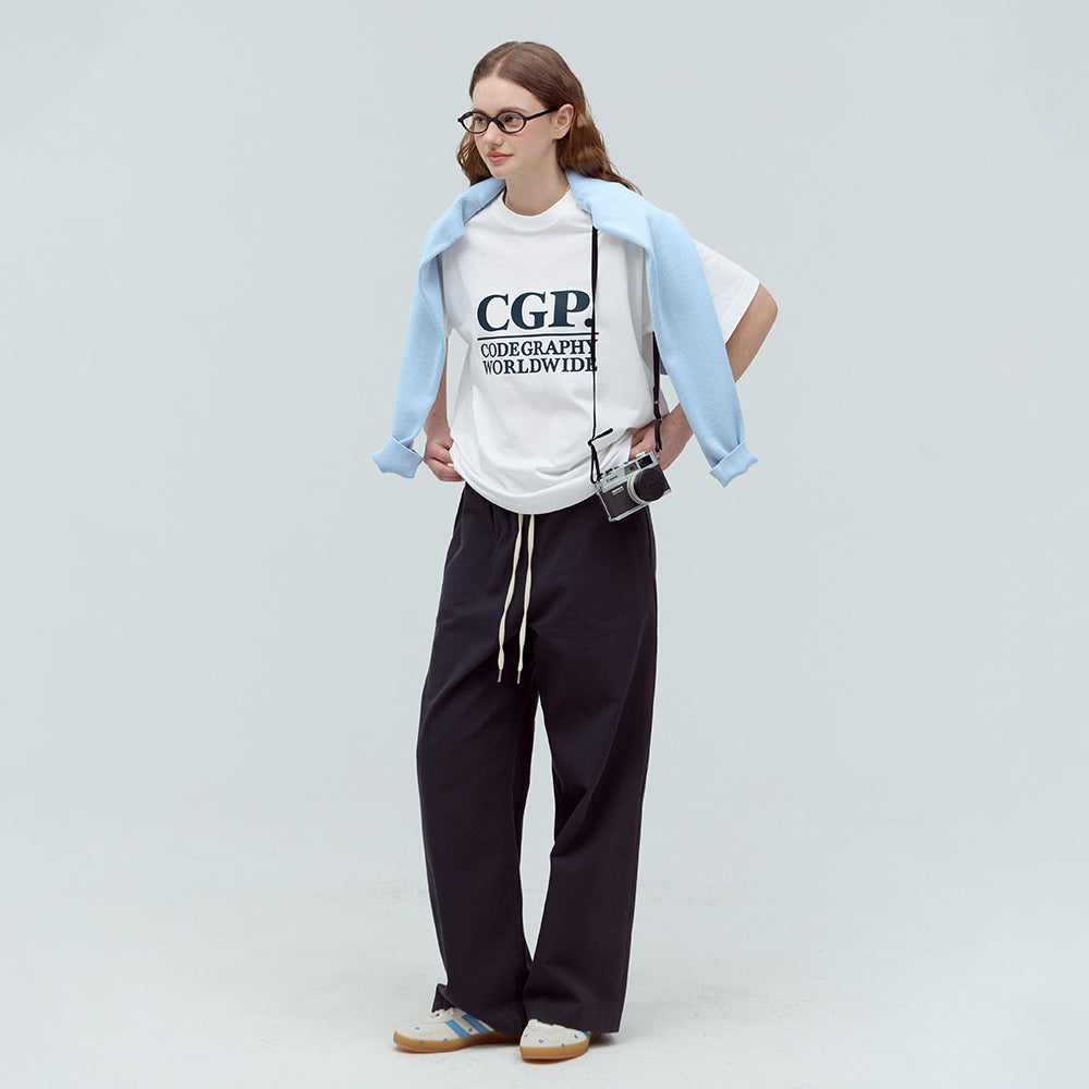 CGP Square logo short sleeve t-shirt_white