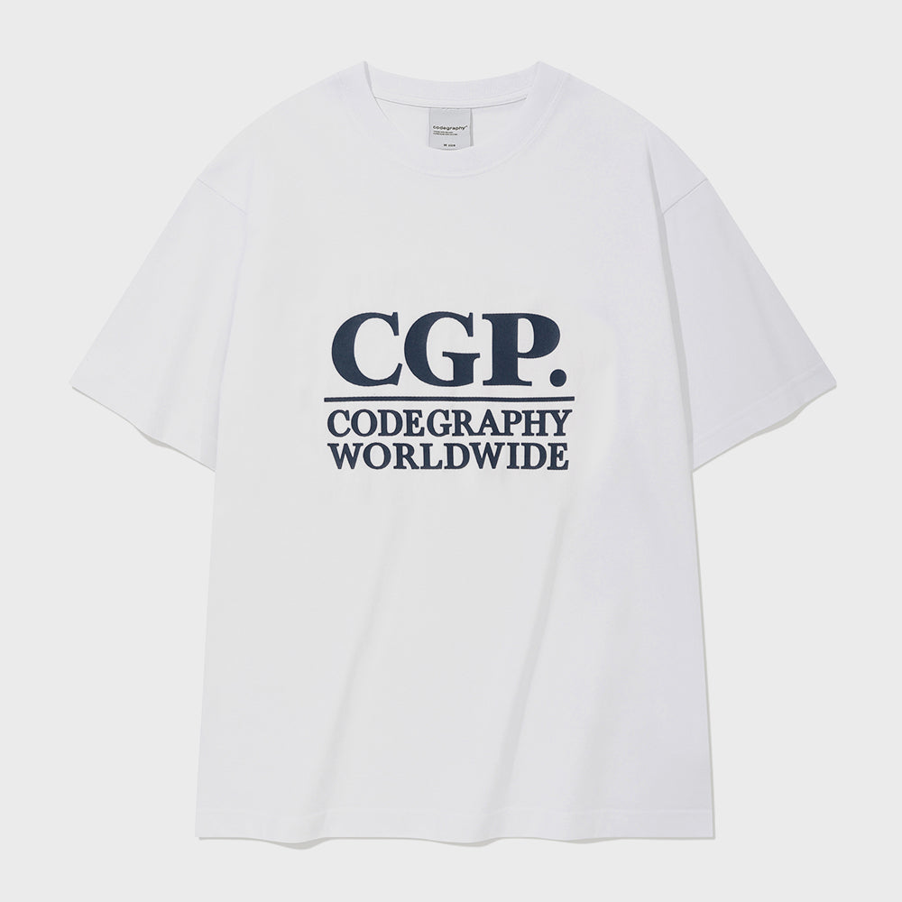 CGP Square logo short sleeve t-shirt_white
