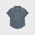 ames worldwide DENIM SHORT SLEEVE SHIRTS BLUE
