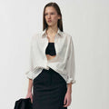Nothing written Timon striped cotton shirt (Ivory)