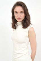 MUARMUS Lea Roll-neck Sleeveless [Ivory]