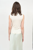 MUARMUS Lea Roll-neck Sleeveless [Ivory]