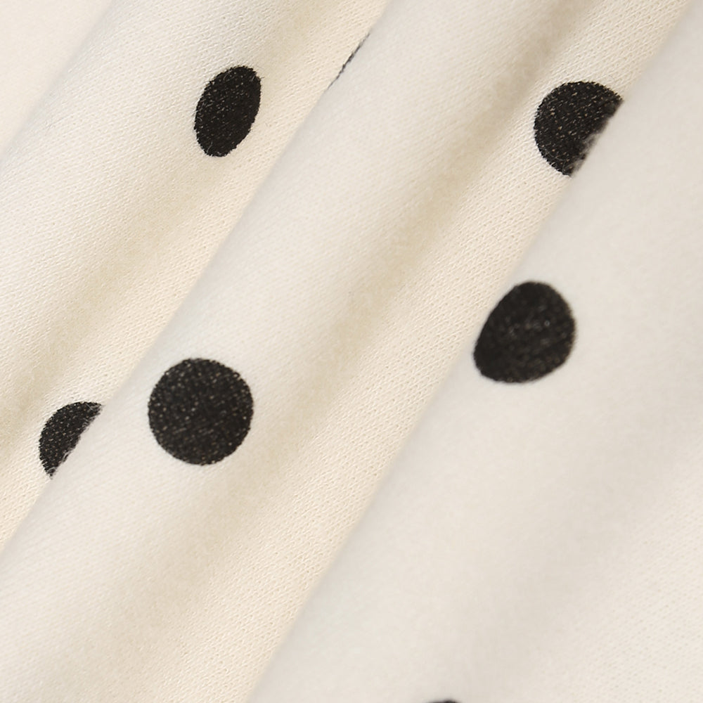 LEMONE [25th order] Polka dot Boat Neck T-shirt