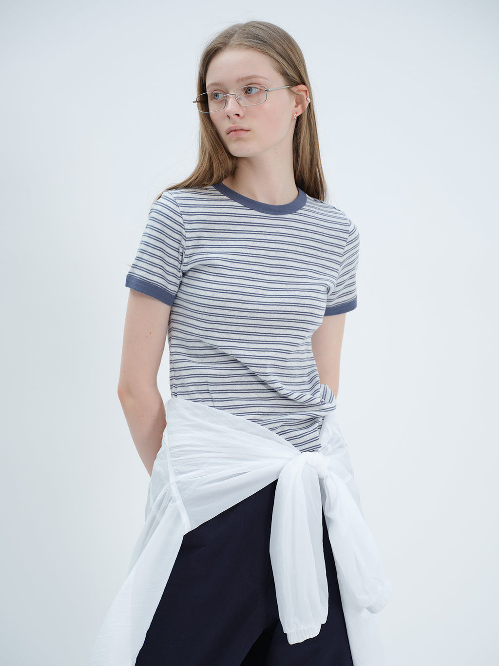 Tekto [7th] Peggy ringer t-shirt_blue