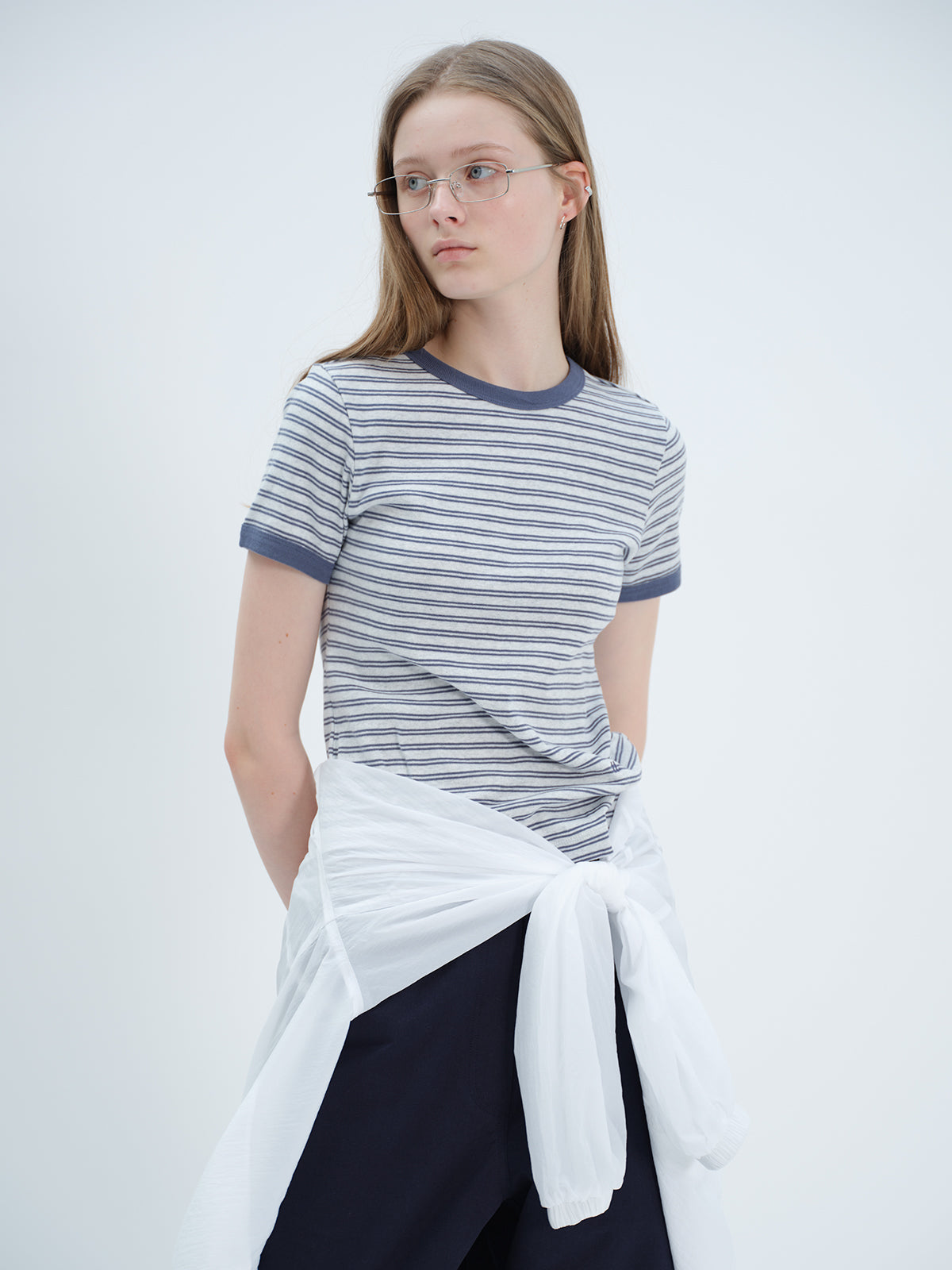Tekto [7th] Peggy ringer t-shirt_blue