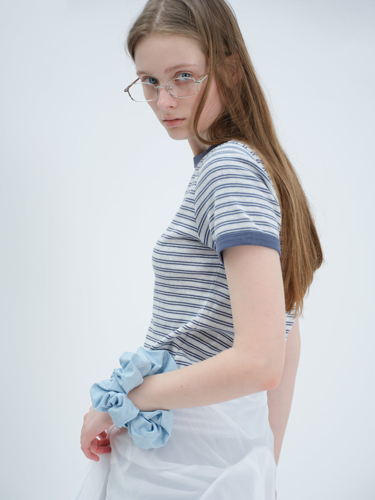 Tekto [7th] Peggy ringer t-shirt_blue
