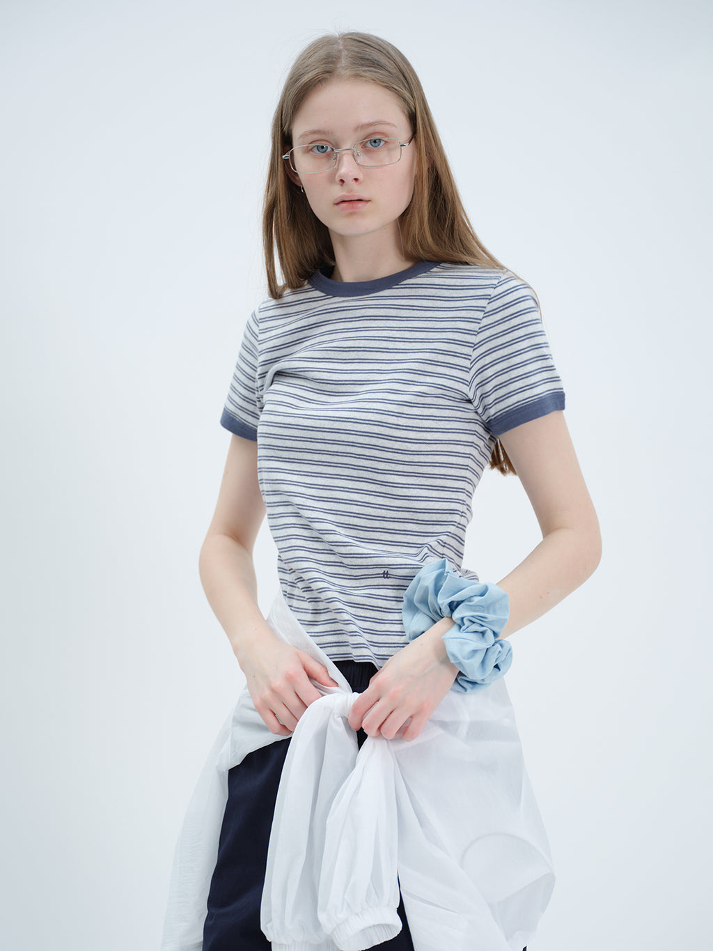 Tekto [7th] Peggy ringer t-shirt_blue