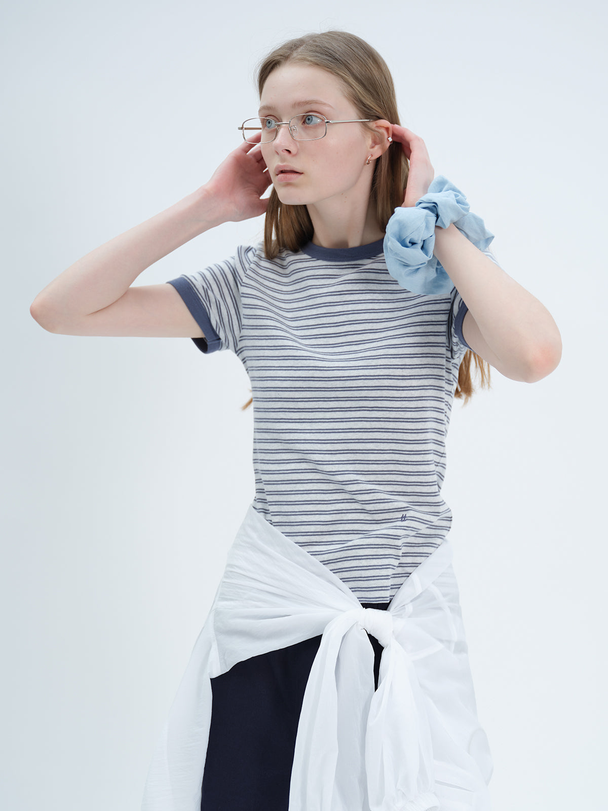 Tekto [7th] Peggy ringer t-shirt_blue