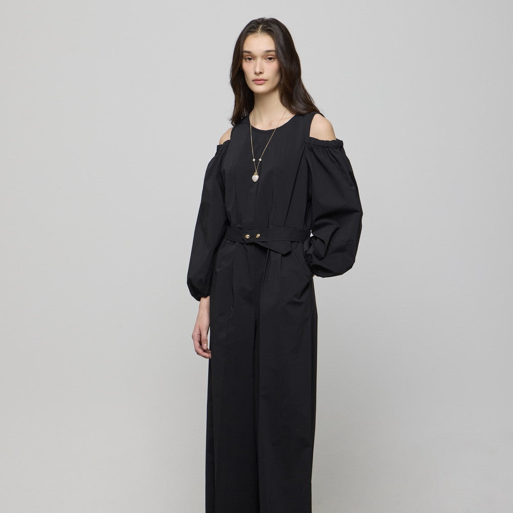 DEWL DEWL Jumpsuit Cut-out Volume Sleeve