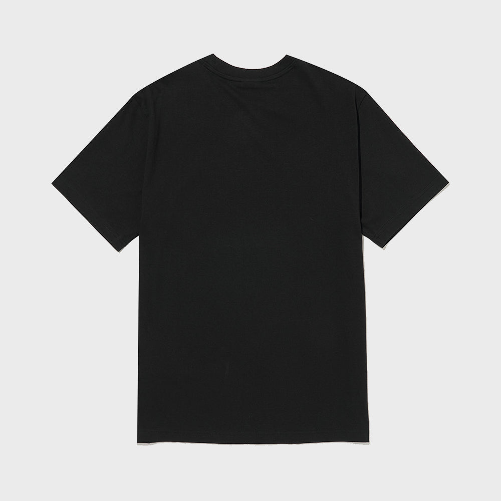 CHAMPION Big Script Logo Cotton Short Sleeve T-Shirt Black