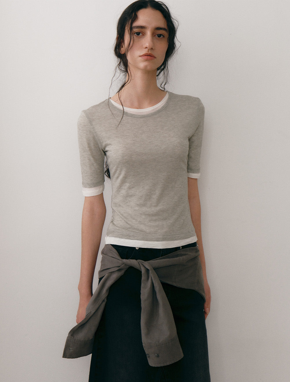 LOW TIDE [5th REORDER] LAYERED T-SHIRT (2color)