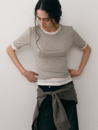 LOW TIDE [5th REORDER] LAYERED T-SHIRT (2color)