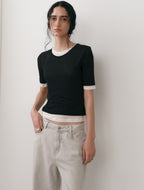 LOW TIDE [5th REORDER] LAYERED T-SHIRT (2color)