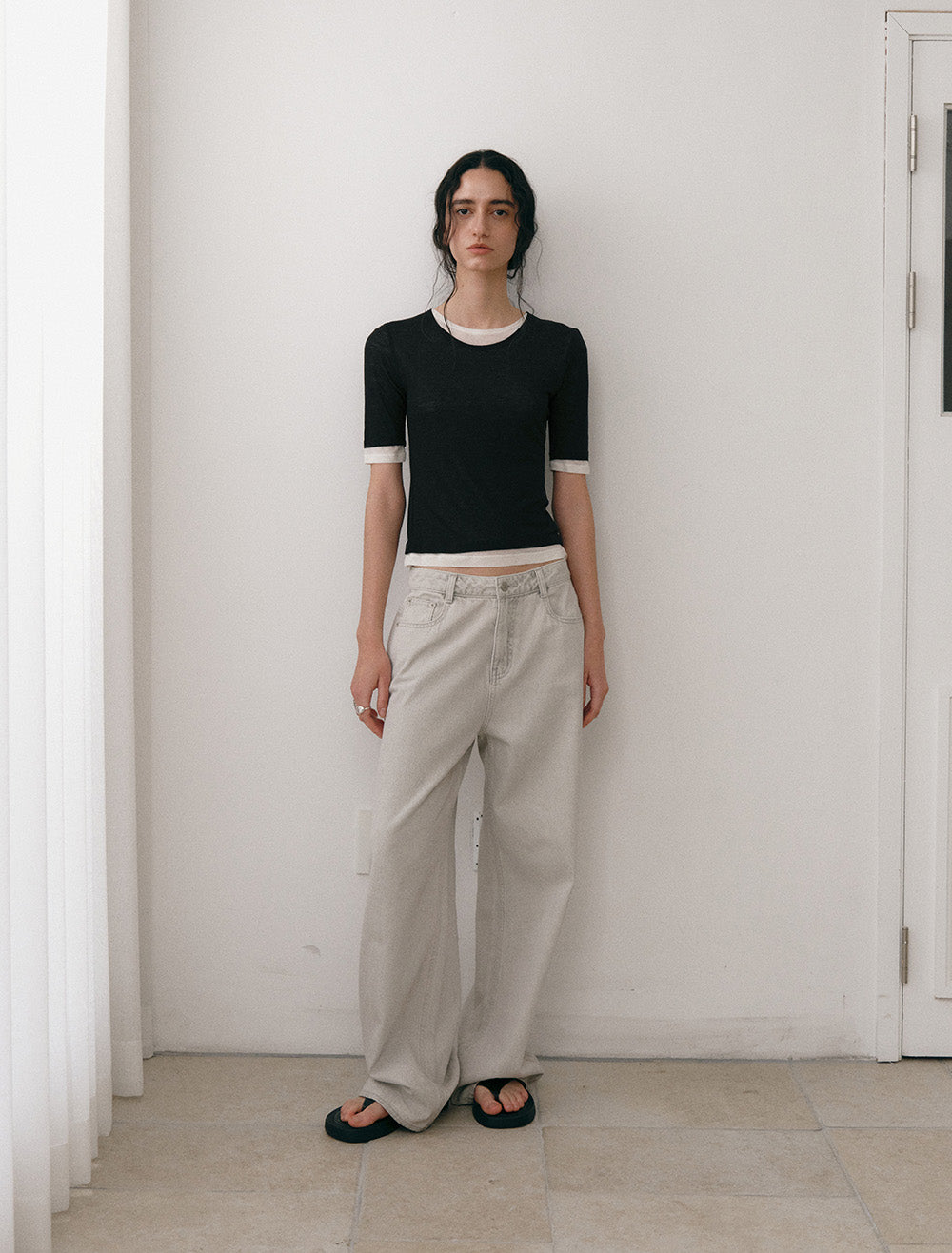 LOW TIDE [5th REORDER] LAYERED T-SHIRT (2color)
