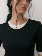 LOW TIDE [5th REORDER] LAYERED T-SHIRT (2color)