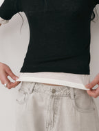 LOW TIDE [5th REORDER] LAYERED T-SHIRT (2color)