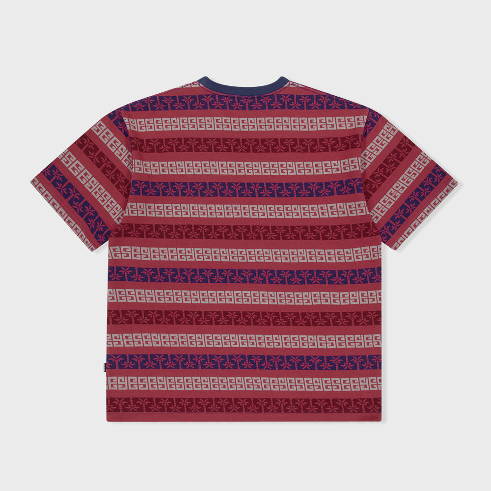 YESEYESEE Y.E.S Palm Jacquard Tee Red