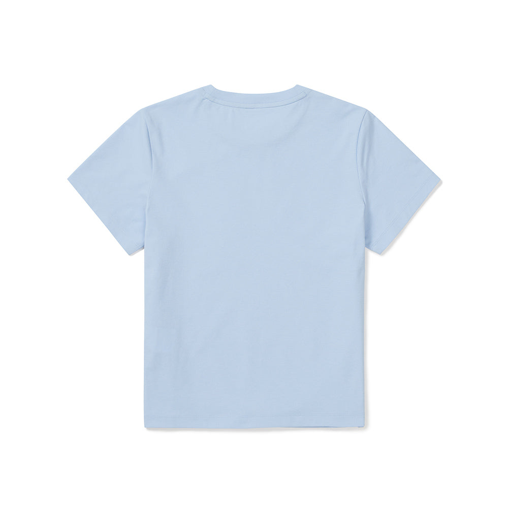 SNOWPEAK APPAREL Quick Dry Women's Astarisk Short Sleeve T-Shirt Pastel Blue (S25MWTTS11)