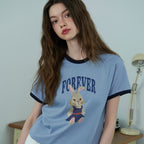 CPGN Foreverne CROP Ringer Tea Blue