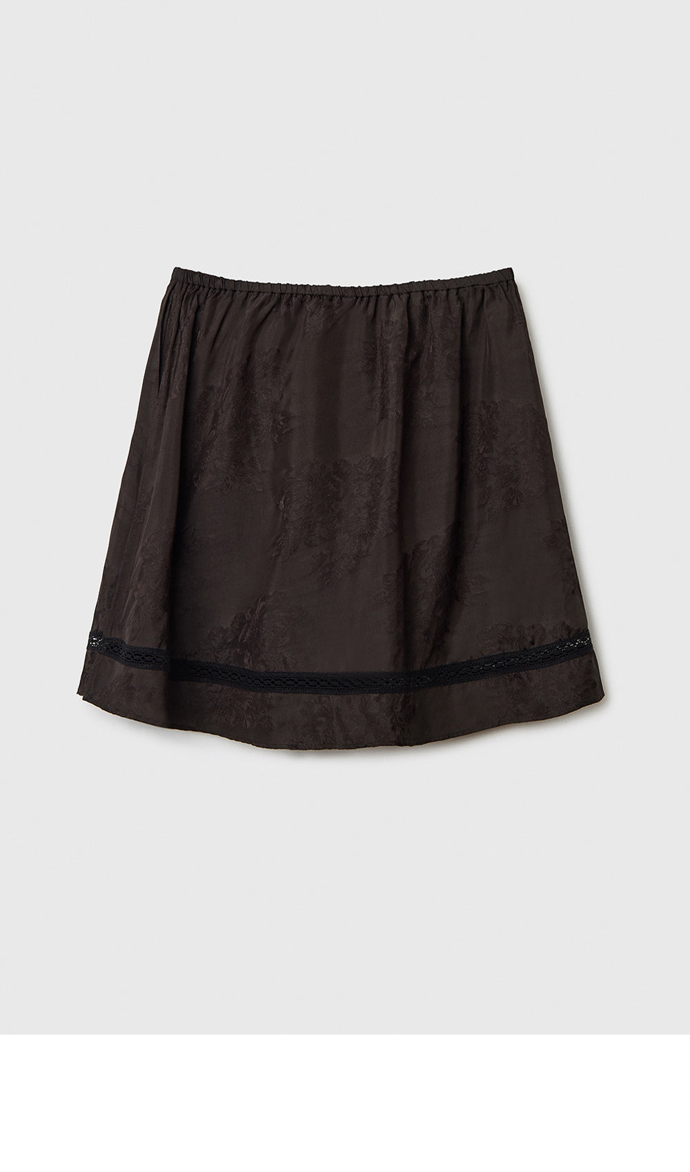 CORDERA (W) JACQUARD SKIRT PANTS (DARK BROWN)