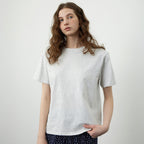 KOZNOK Gus round pure cotton women's short sleeve t-shirt inner layered (2 colors)