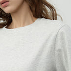 KOZNOK Gus round pure cotton women's short sleeve t-shirt inner layered (2 colors)