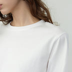 KOZNOK Gus round pure cotton women's short sleeve t-shirt inner layered (2 colors)