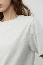 KOZNOK Gus round pure cotton women's short sleeve t-shirt inner layered (2 colors)